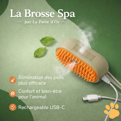 La Brosse "Spa" 3-en-1 : Massage, Nettoyage & Brume Apaisante