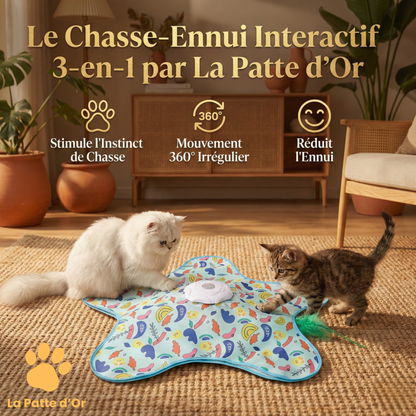 Le "Chasse-Ennui" Interactif 3-en-1 par la Patte d'Or