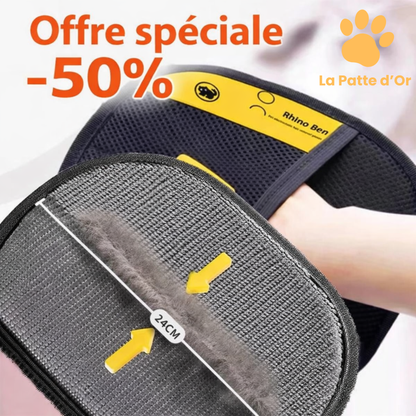 L'Attrape-Poils Magique – Gant de Brossage & Nettoyage Double Face